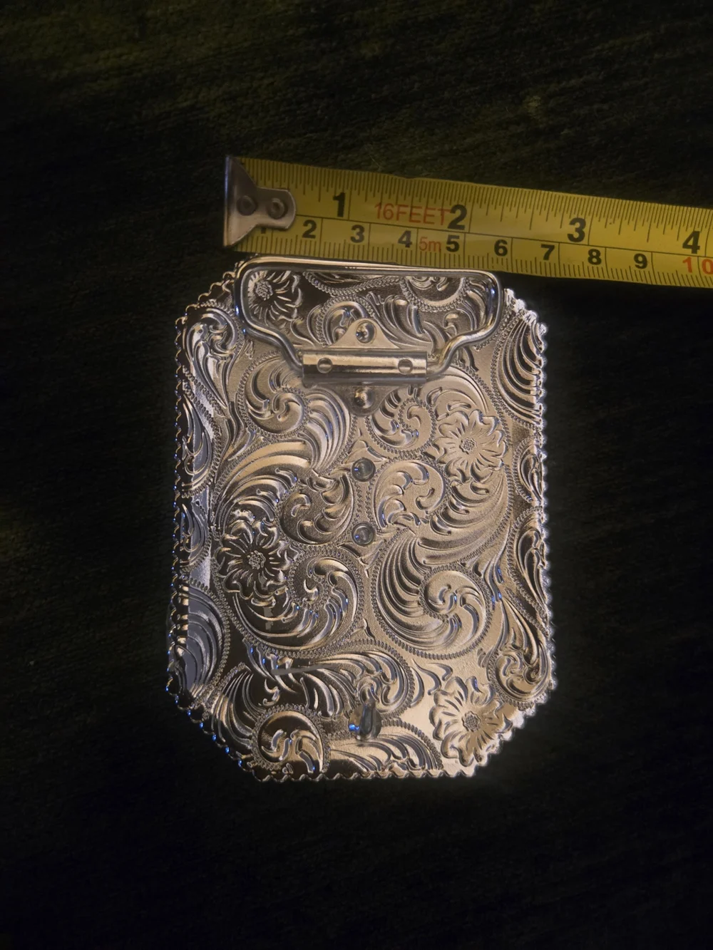 Western Belt Buckle Mexican Flag